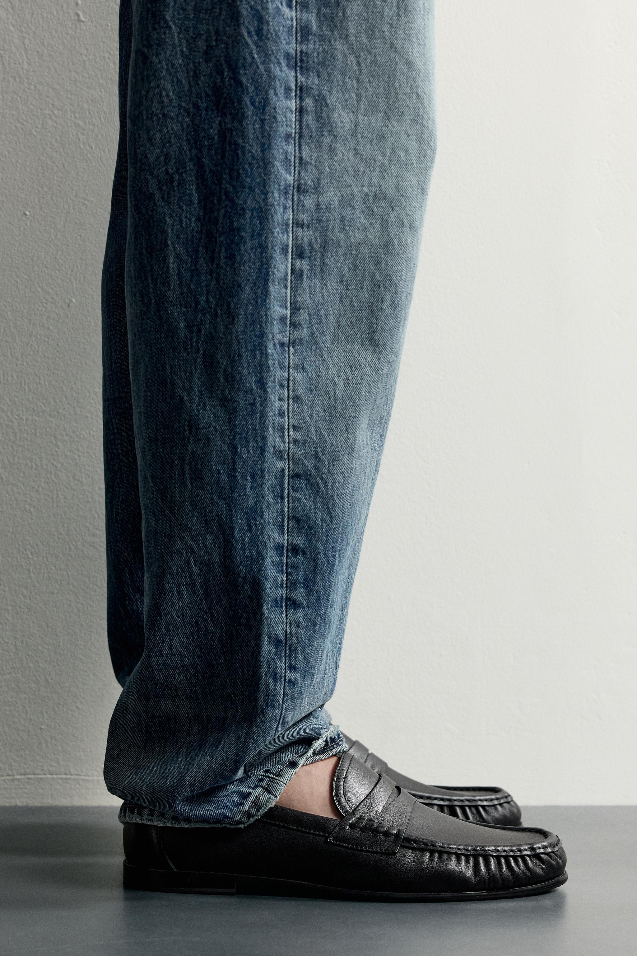 LEATHER PENNY LOAFERS
