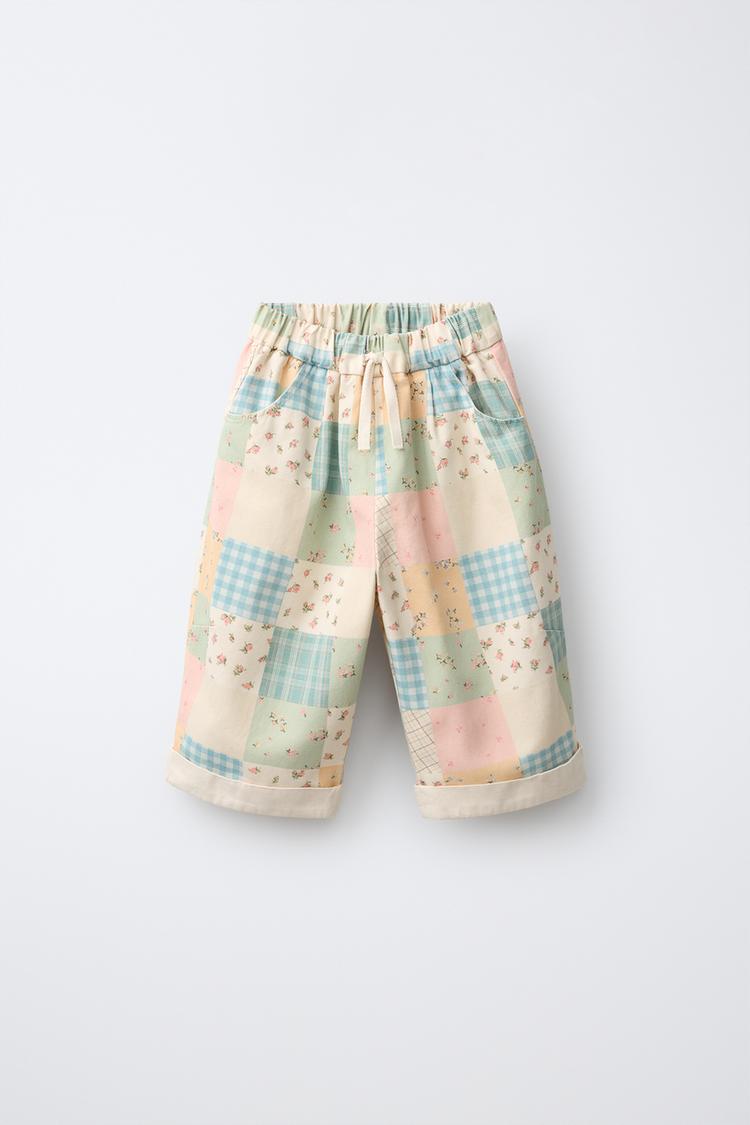 Pantalones globo de patchwork 2