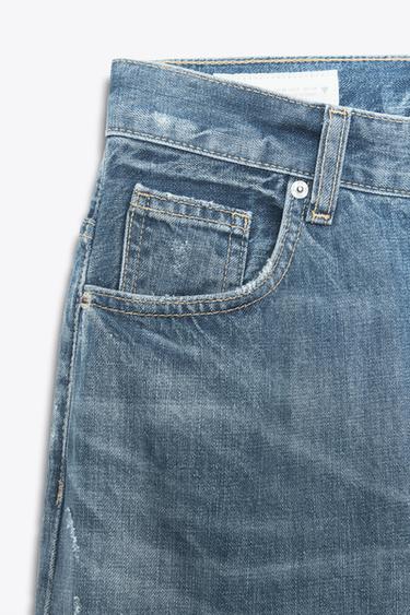 JEAN TRF DROIT LARGE TAILLE HAUTE - Indigo de Zara - Image 7