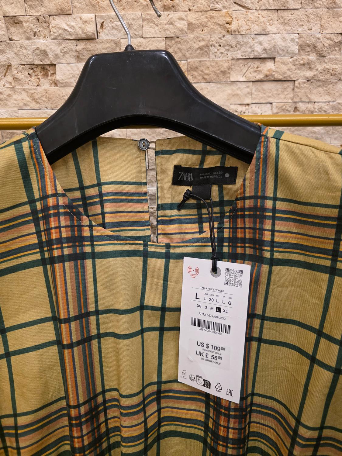 ZW COLLECTION PLAID MIDI DRESS - Image 3