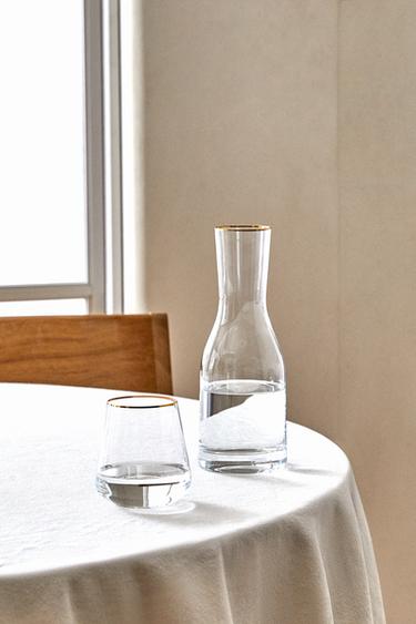 BOUTEILLE BORD DORÉ BOHEMIA CRYSTAL - Or de Zara