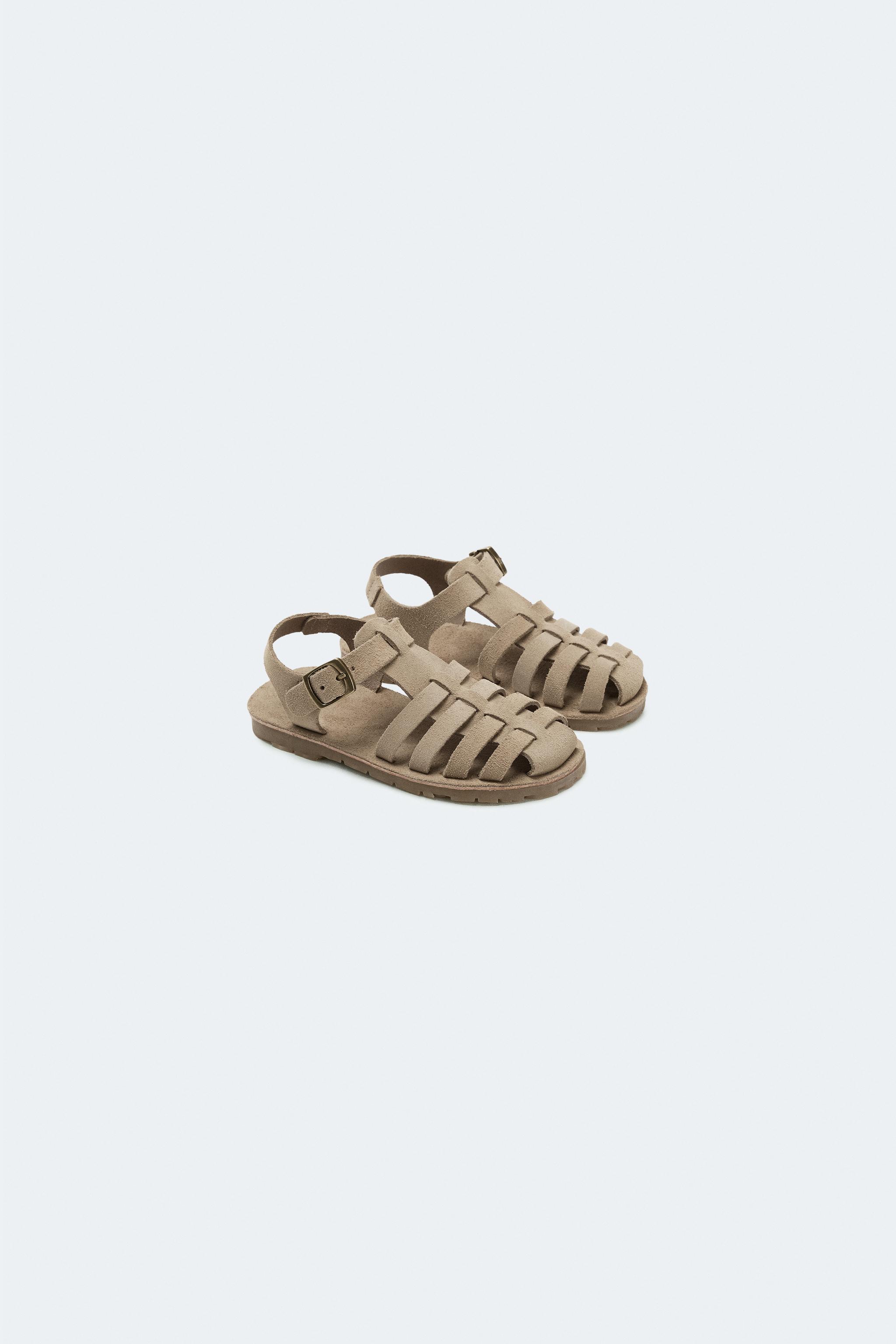 SANDALES STYLE PLAGE EN CUIR