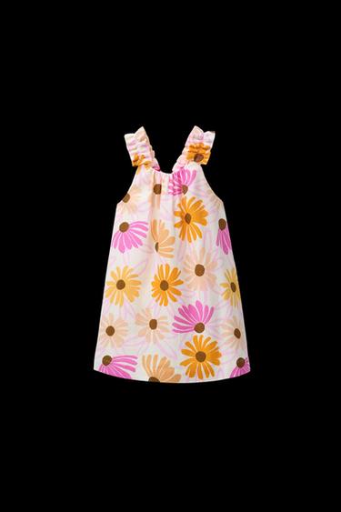 BLUMENKLEID MIT LEINEN - Bunt von Zara - Bild 0