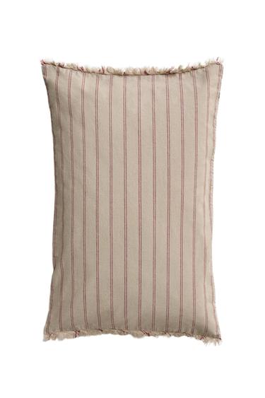 STRIPED CUSHION COVER - Red by Zara