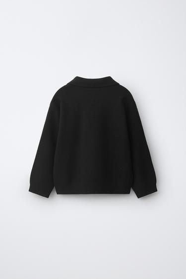 SMOOTH KNIT POLO — Black 2