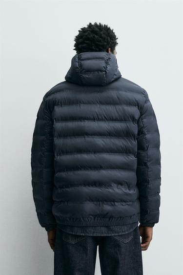 VESTE MATELASSÉE LÉGÈRE DÉPERLANTE - Bleu marine foncé de Zara - Image 2