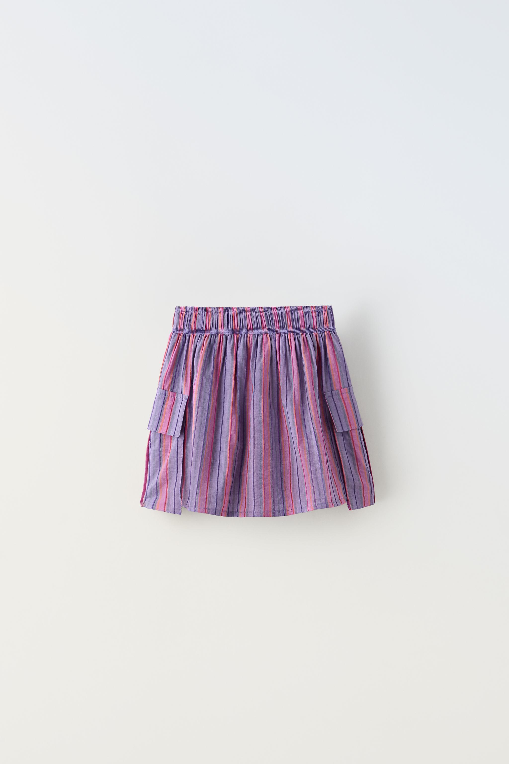 Workwear: Striped A-Line Skirt, Lady in Violet, Affordable Fashion Blog