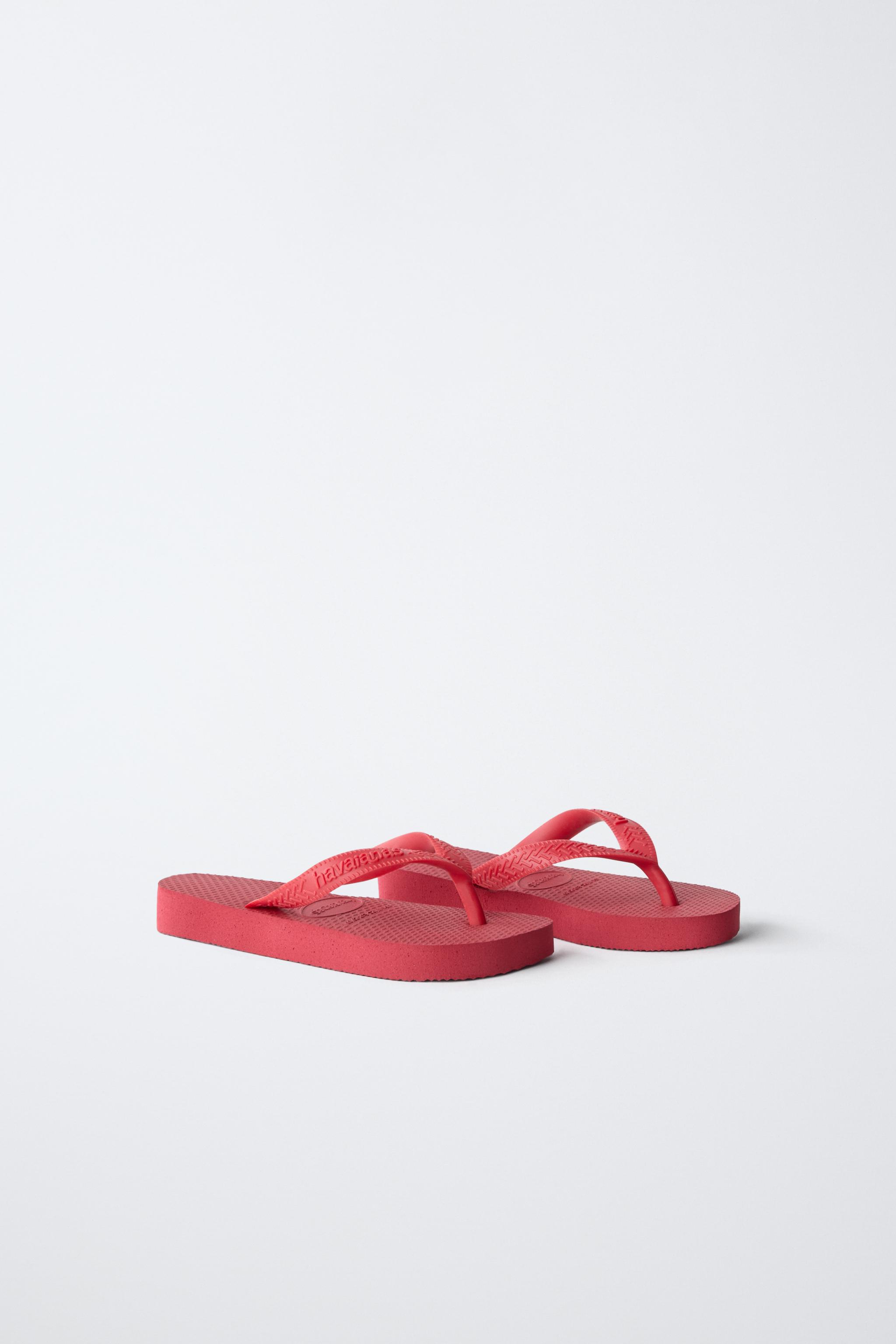 HAVAIANAS ® x ZARAサンダル - レッド | ZARA Japan / 日本