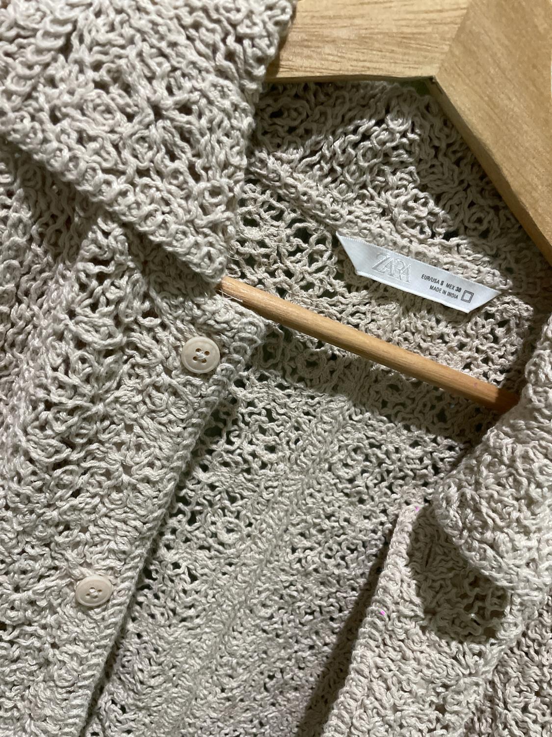 CROCHET TEXTURED OVERSHIRT - Image 3