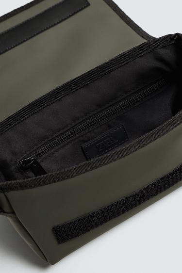 RUBBERISED CROSSBODY BAG - Khaki Green by Zara - Image 5