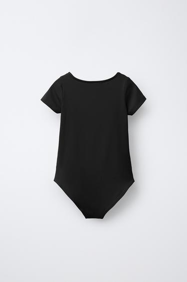 BODY EN POLYAMIDE - Noir de Zara - Image 1