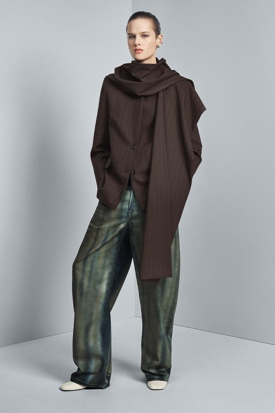 ZW COLLECTION MID-RISE BARREL LEG LIMITED EDITION JEANS