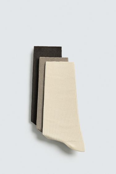 Zaras LÄTTA STRUMPOR 3-PACK - diverse