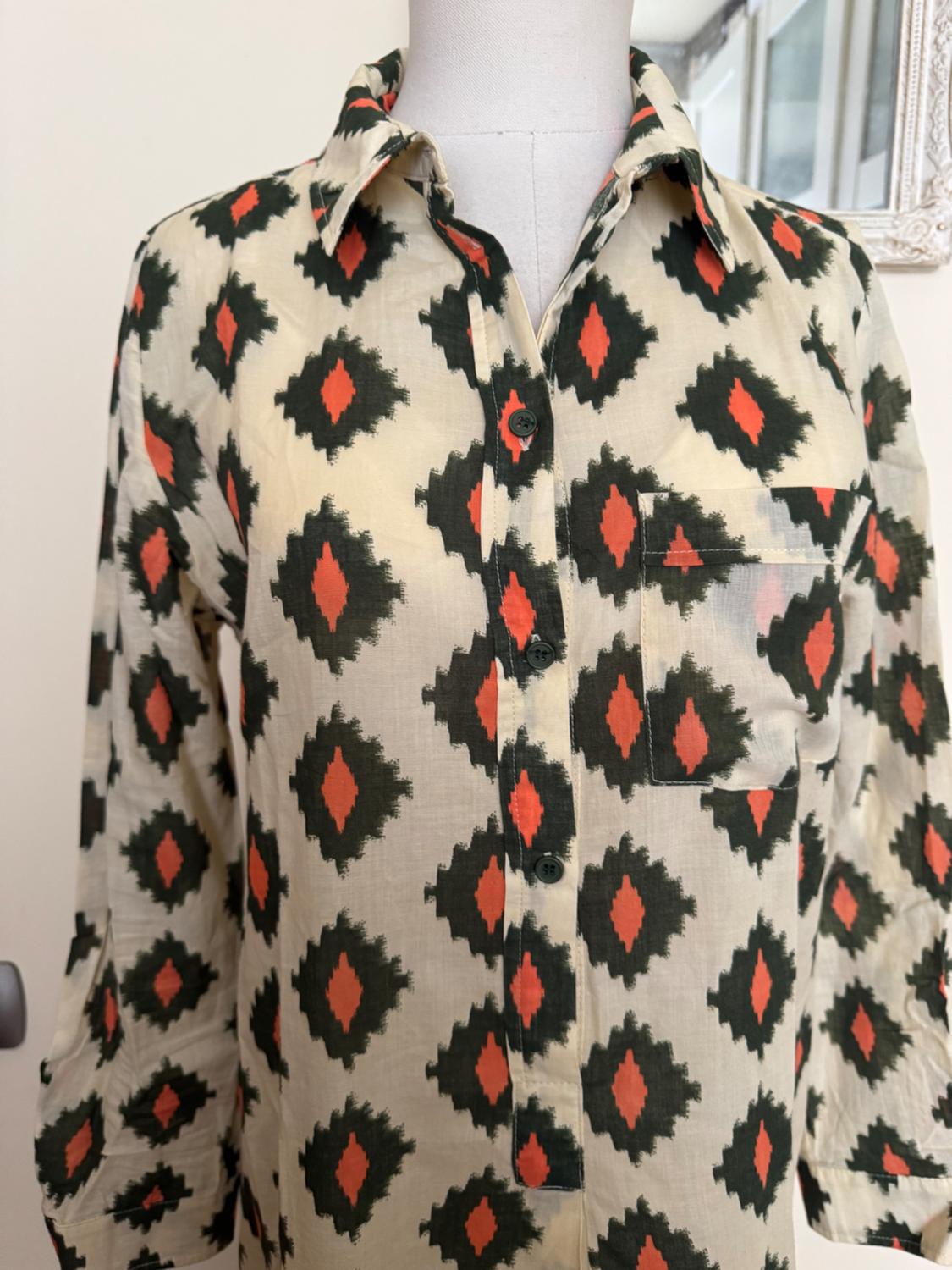 PRINTED MIDI DRESS - Image 4