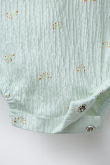 BODY CROISÉ TEXTURÉ ARC-EN-CIEL - Vert d'eau de Zara - Image 4
