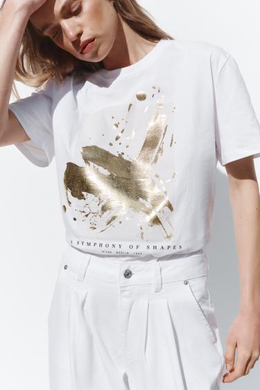 Zara Graphics Graphic Tees Women's T-shirts | ZARA United States