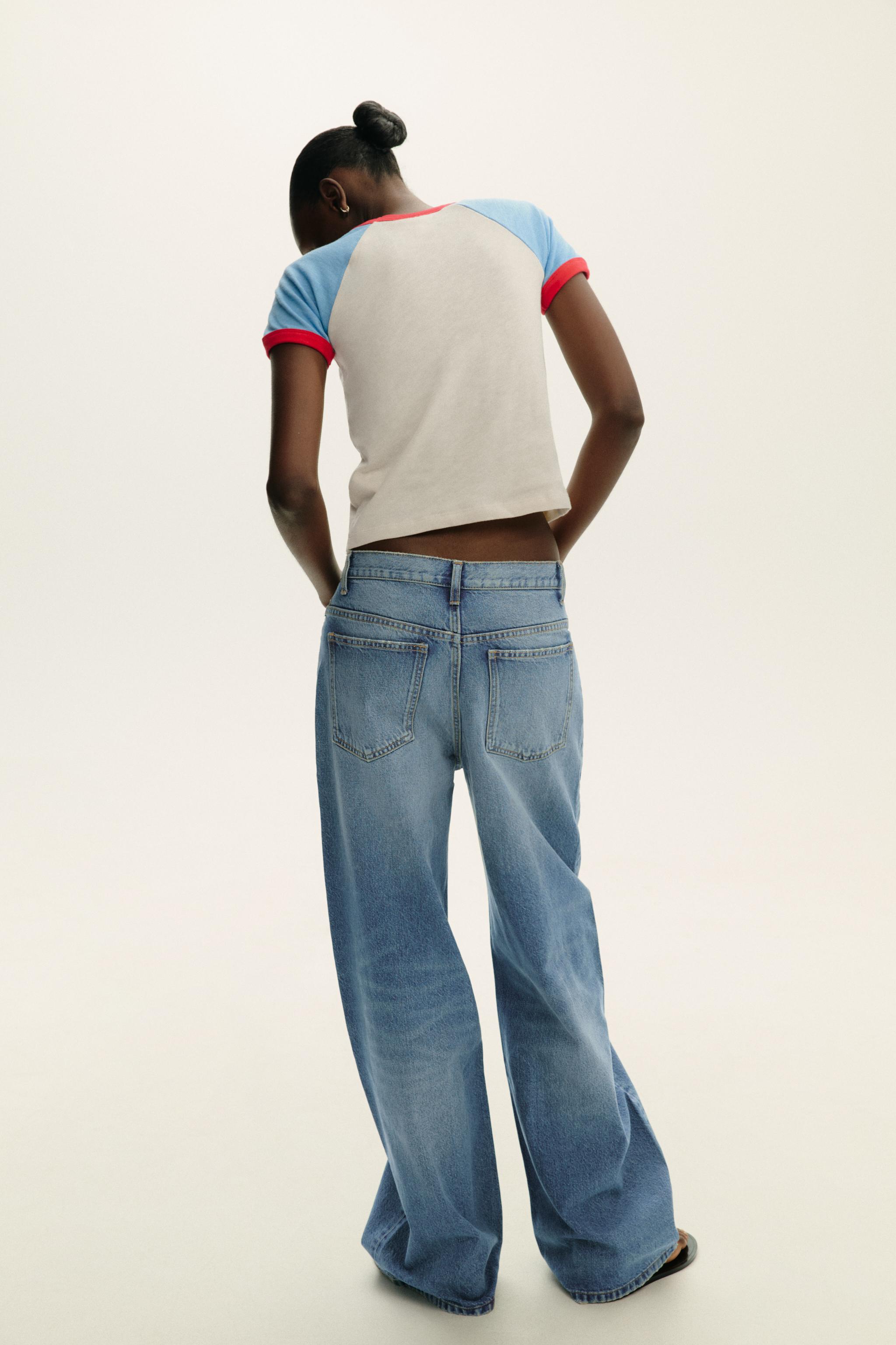 JEAN TRF WIDE LEG TAILLE HAUTE CROISÉE
