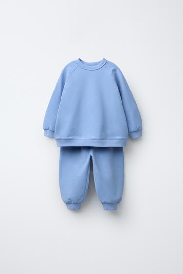 CONJUNTO SUDADERA Y PANTALÓN JOGGER - Azul de Zara