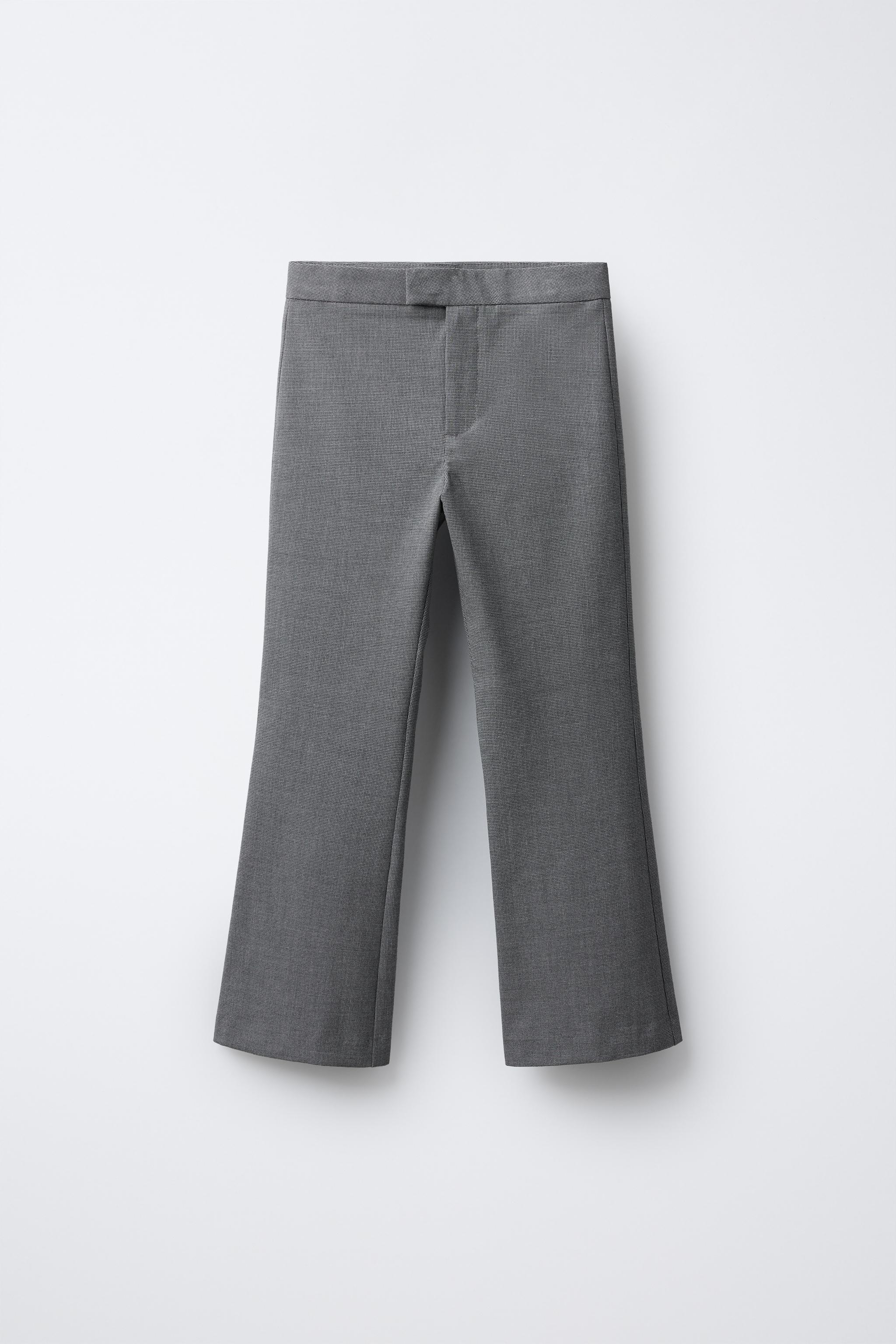 HERRINGBONE FLARE PANTS