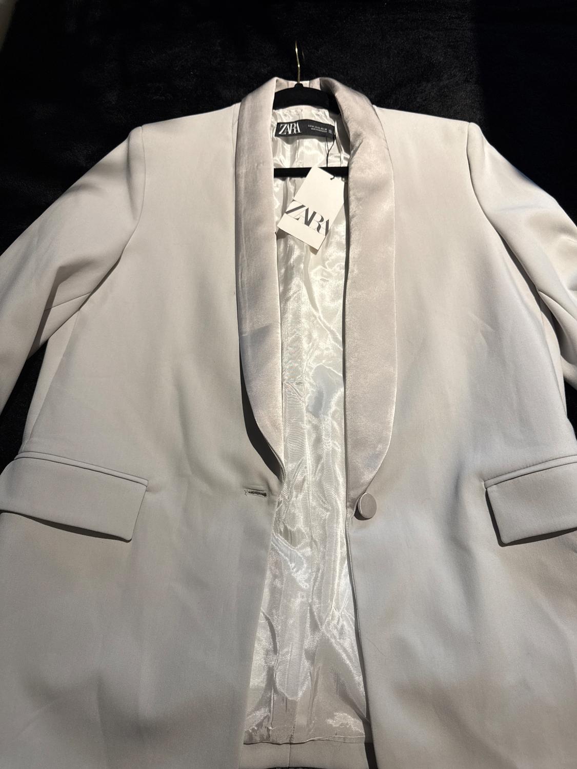 COMBINATION SATIN EFFECT BLAZER - Image 5