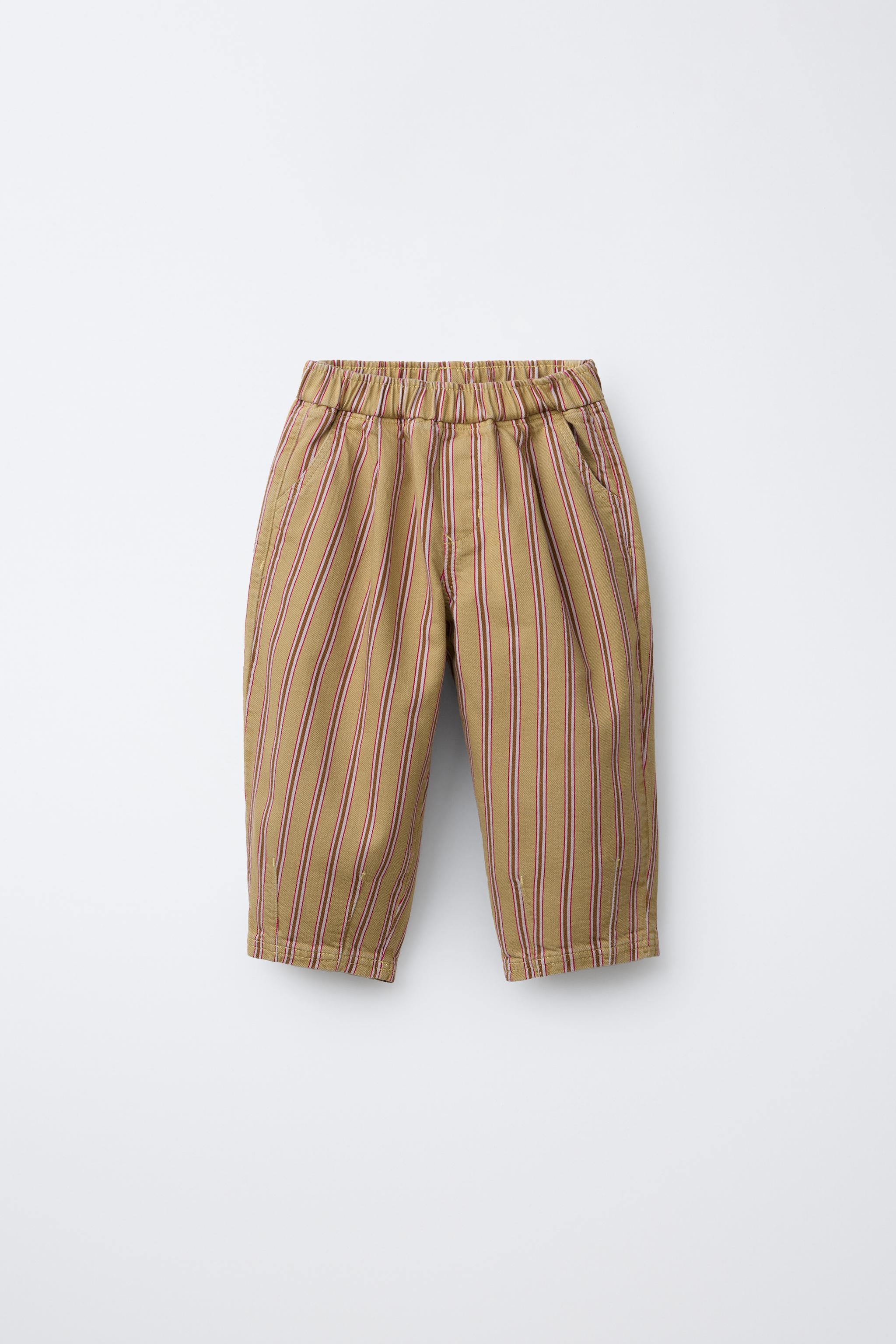 PANTALON BAGGY À RAYURES