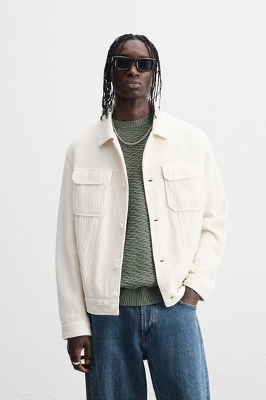 SOBRECAMISA TEXTURA - Crudo de Zara