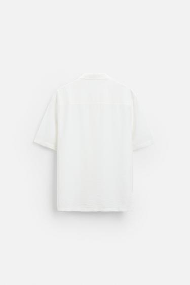 RELAXED FIT FLOWING SHIRT - White by Zara - Image 7
