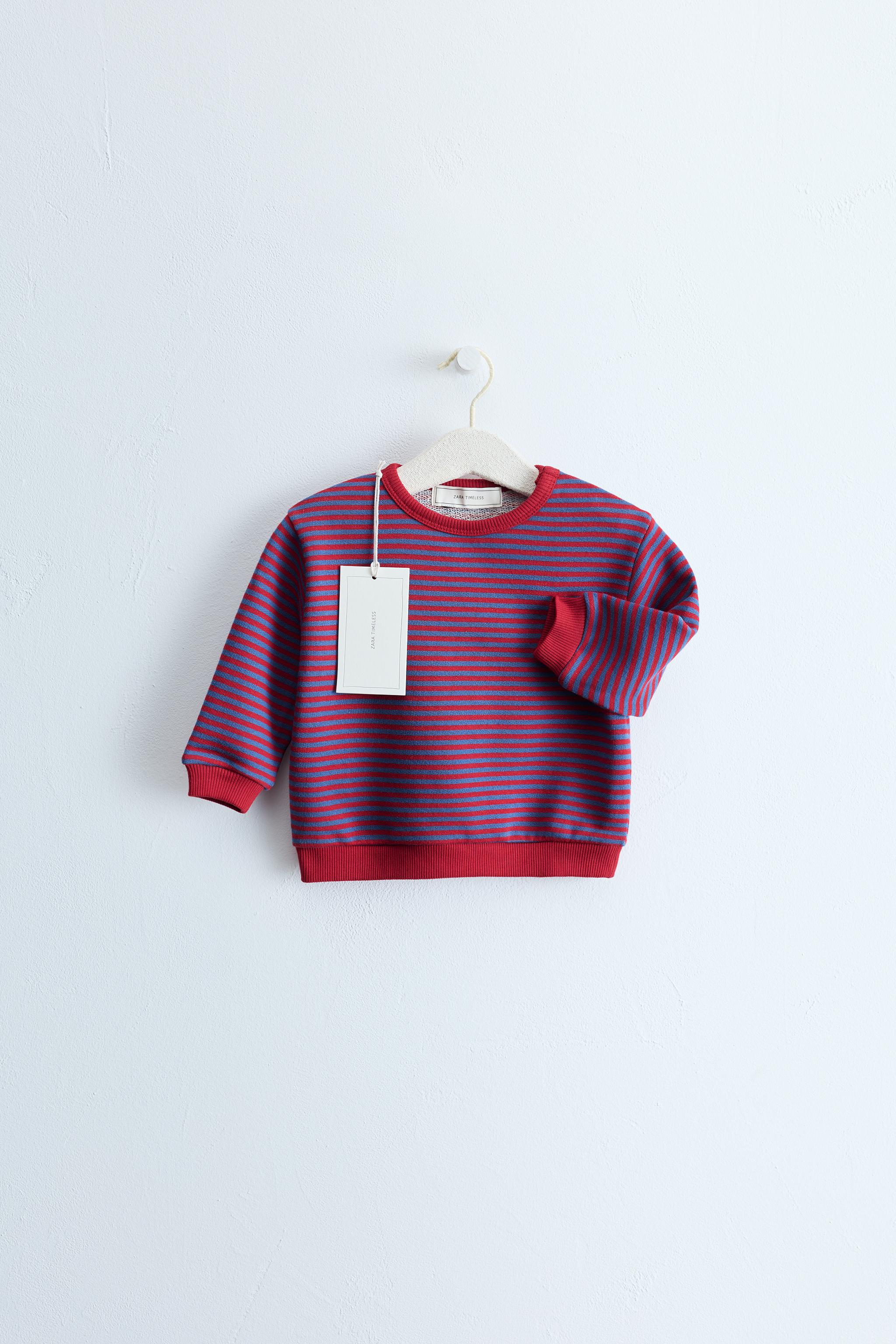 ZARA TIMELESS - SWEAT IMPRIMÉ À RAYURES