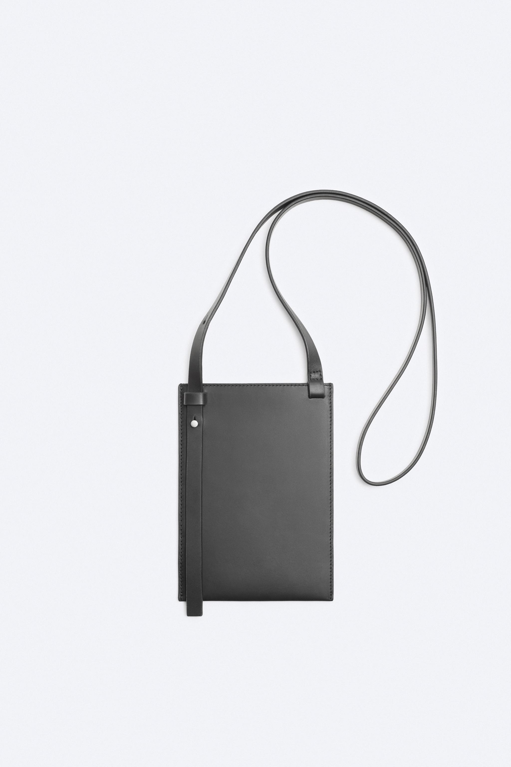 MINI LEATHER CROSSBODY BAG - Black | ZARA United States