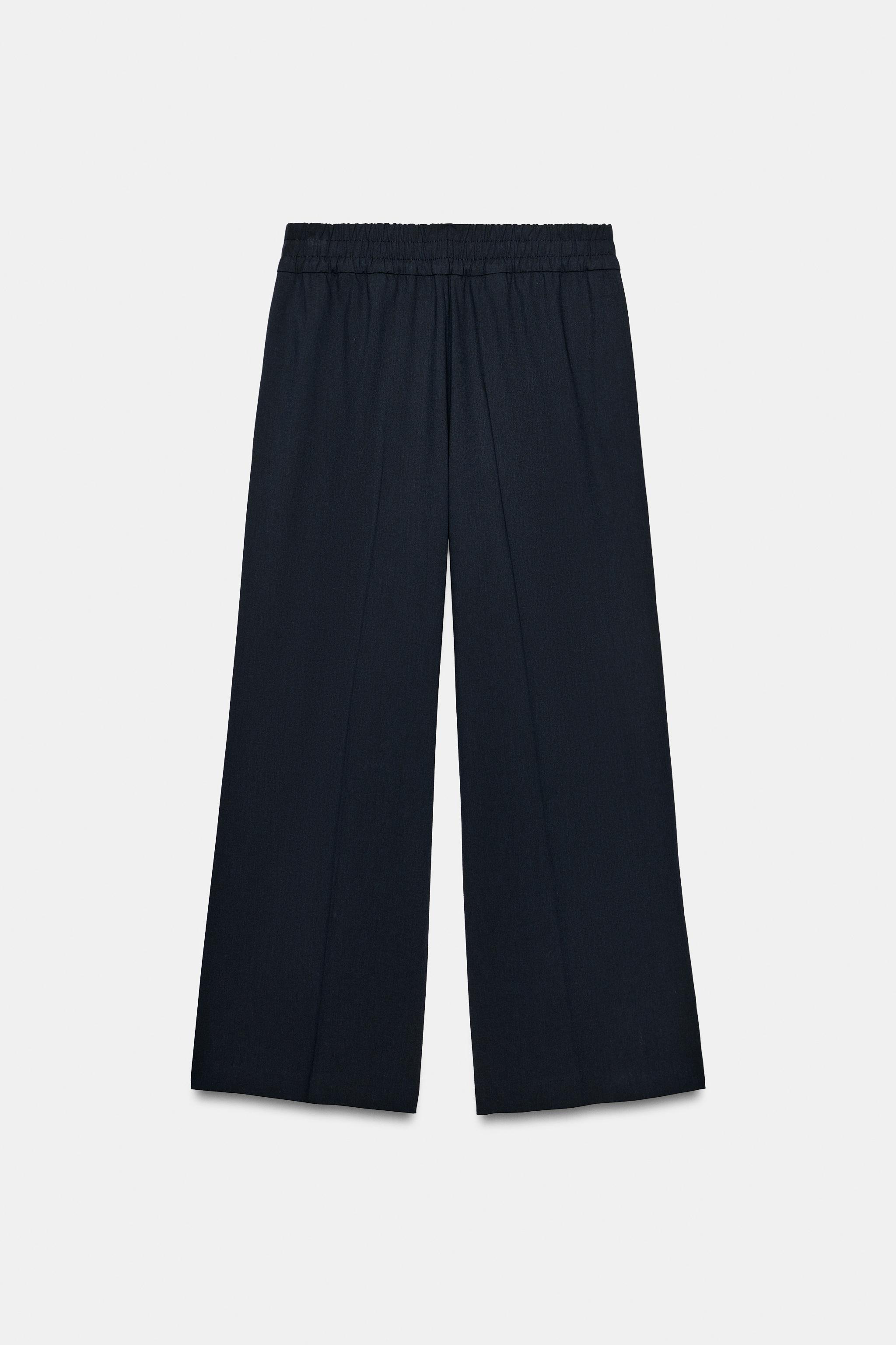 ZW COLLECTION WOOL-BLEND FLOWY PANTS