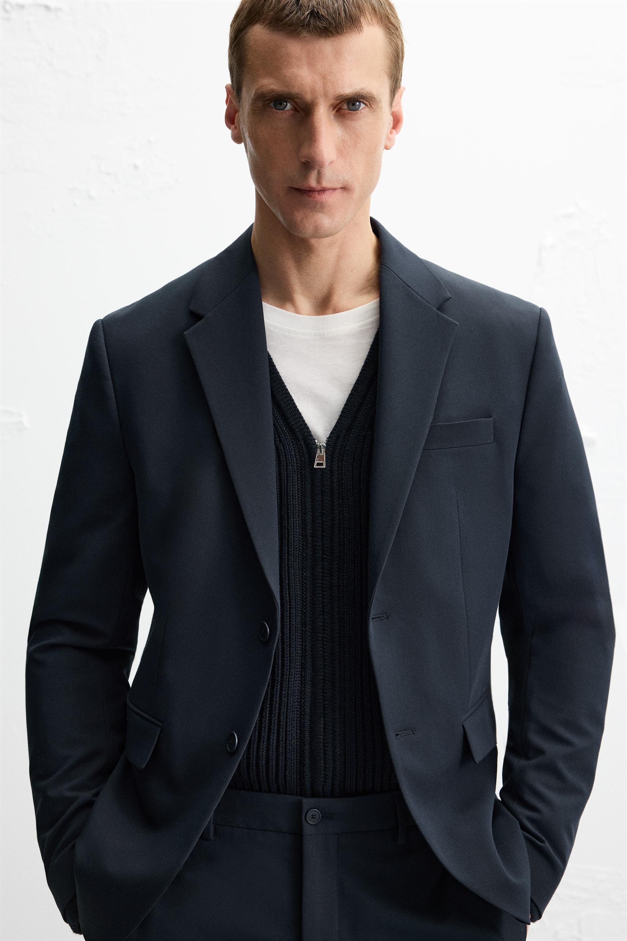 コンフォートスーツブレザー - 濃青 | ZARA Japan / 日本