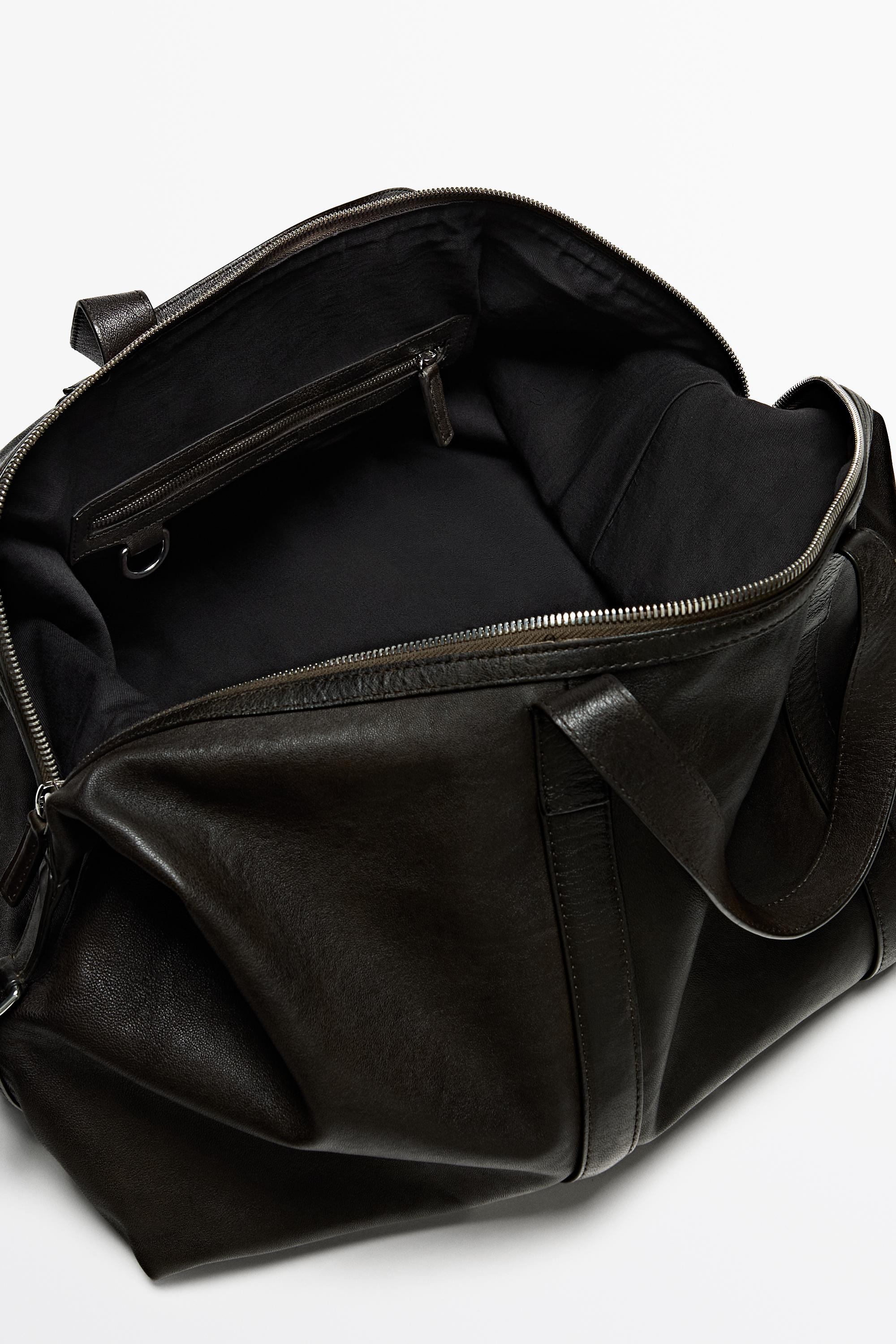 Sac sport en cuir nappa