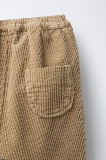 PANTALON EN VELOURS CÔTELÉ ÉPAIS - Bis de Zara - Image 3