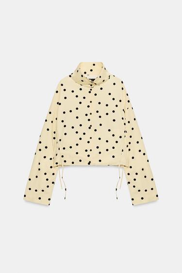 GATHERED POLKA DOT JACKET - black/yellow by Zara - Image 0