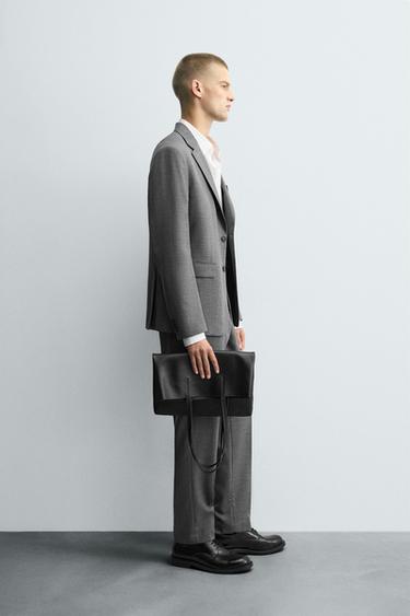 BLAZER DE COSTUME À CARREAUX - Gris chiné de Zara - Image 3