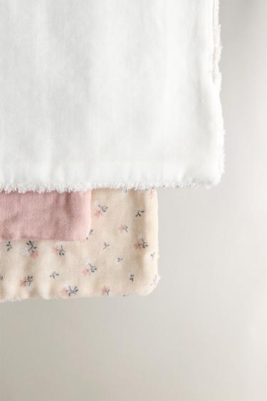 MINI SERVIETTE ENFANT TULIPES (LOT DE 3) - Rose clair de Zara - Image 3