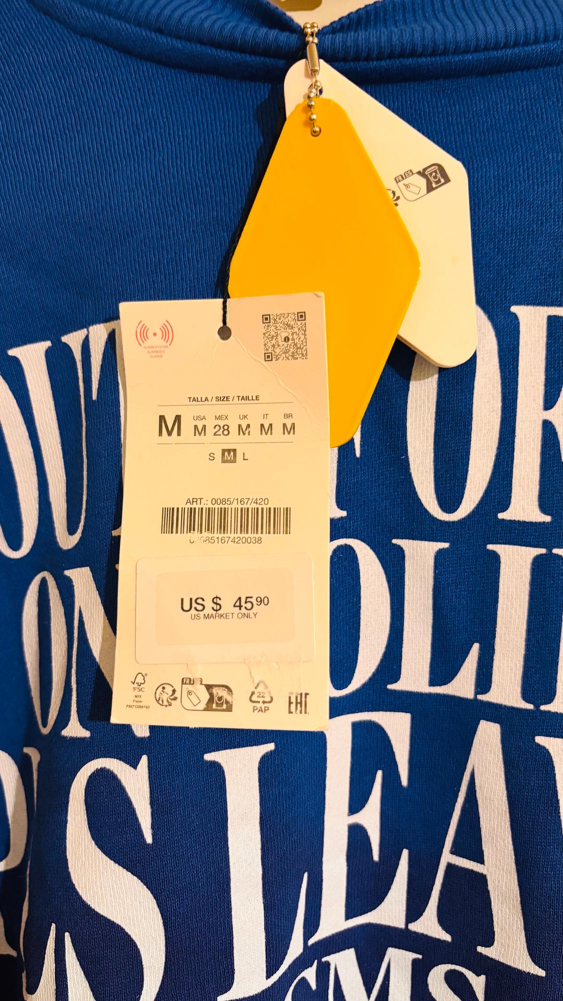 PRINTED SLOGAN SWEATSHIRT - Image 3