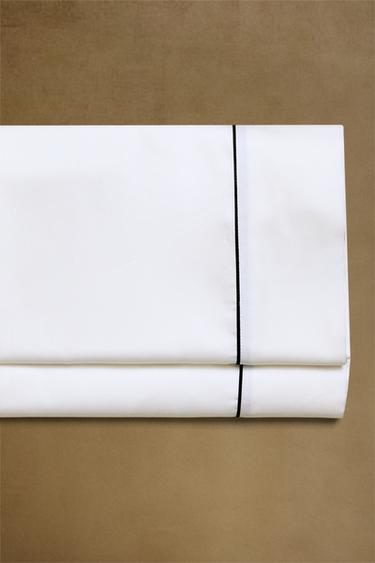 DRAP PLAT SATIN PASSEPOIL - Noir de Zara - Image 5