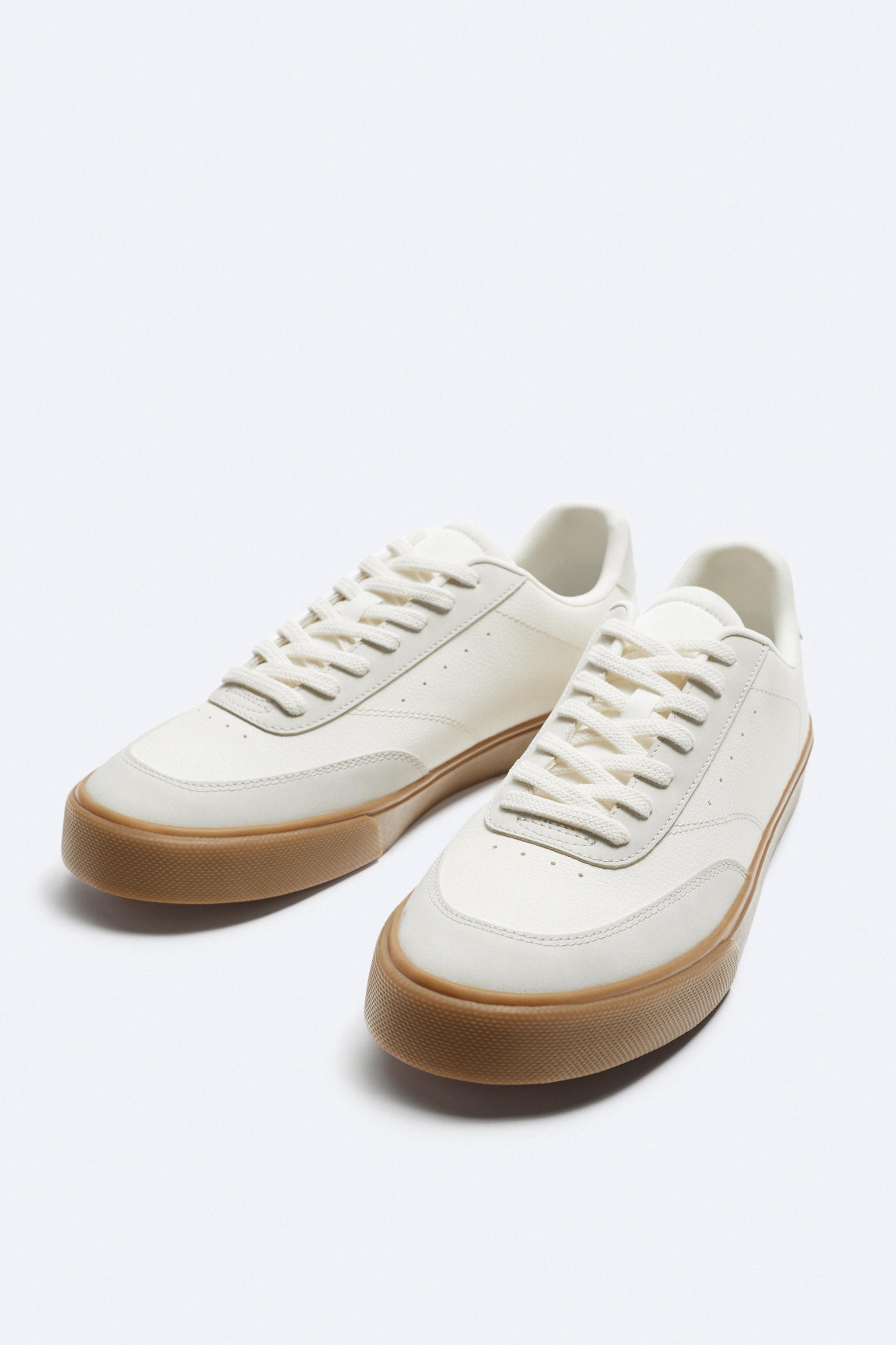 Zara deals contrasting plimsolls