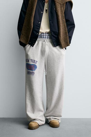 ШИРОКІ ДЖОГЕРИ NFL NEW YORK GIANTS - Сіро-глинястий Zara