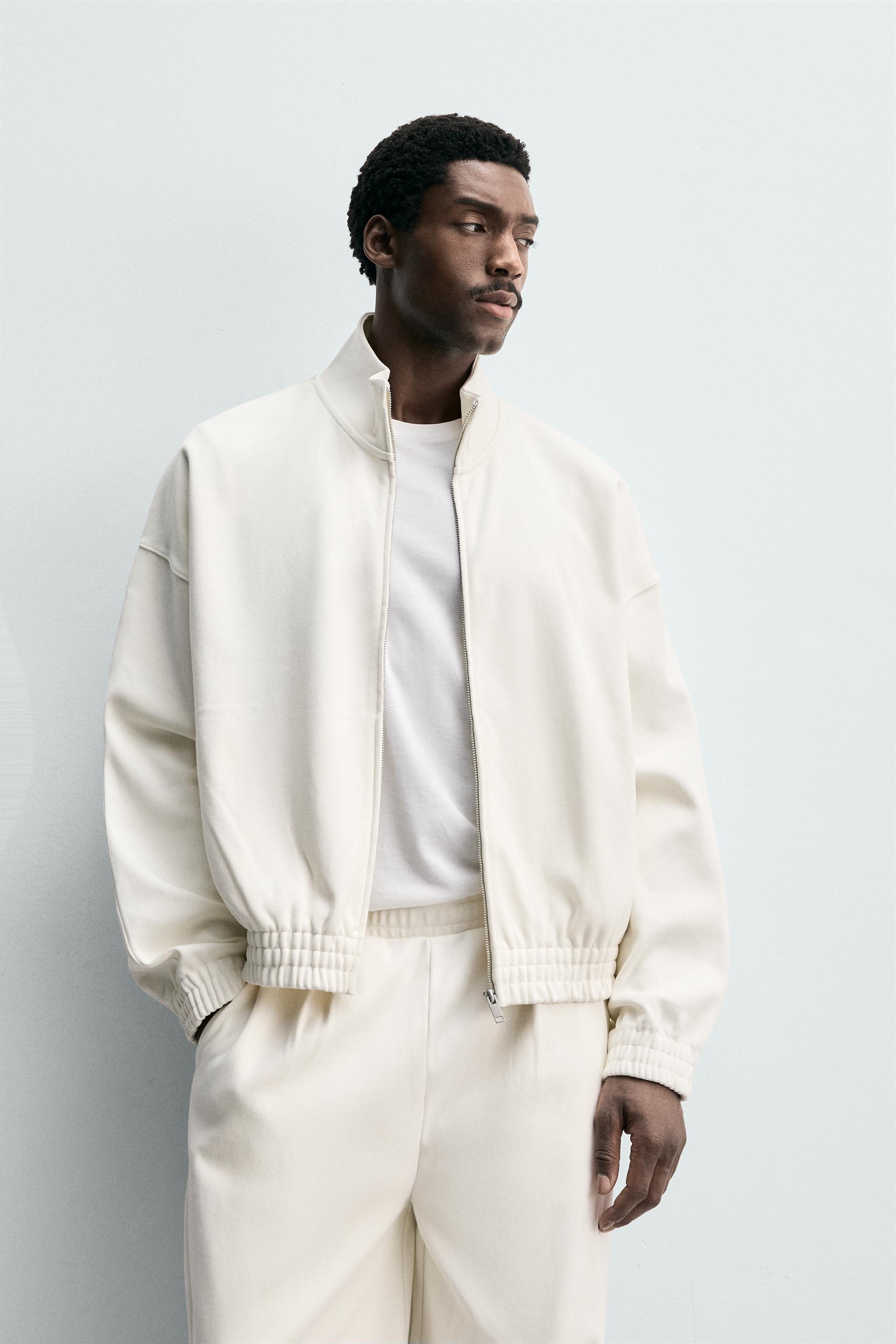 INTERLOCK ZIP-UP SWEATSHIRT - Ecru | ZARA Singapore