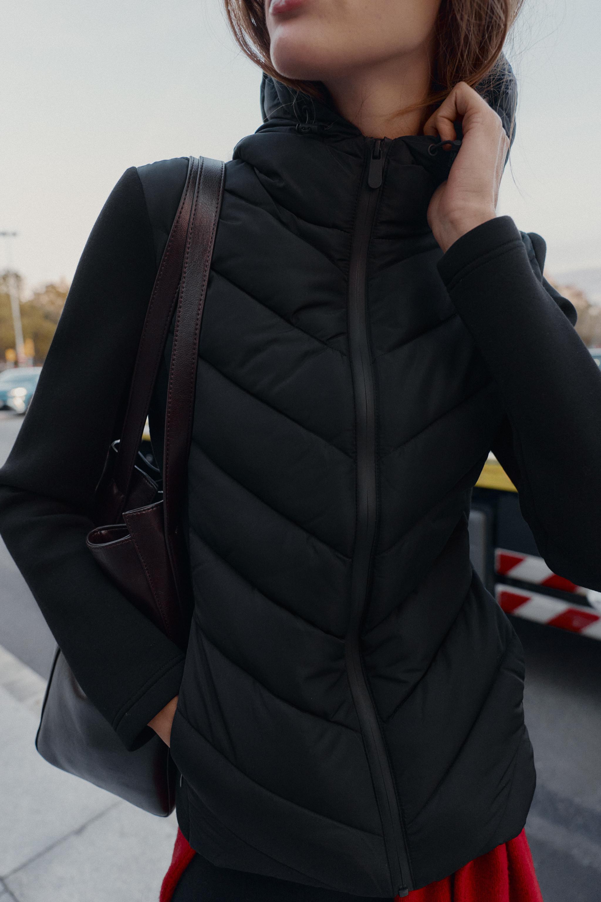 コントラストパフジャケット - エクリュ | ZARA Japan / 日本