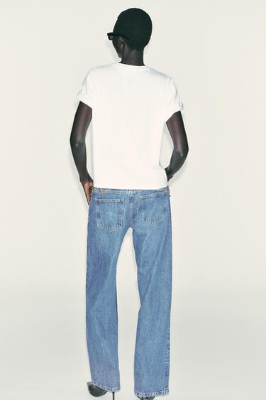 SHORT SLEEVE T-SHIRT WITH LABEL - White by Zara - Image 4