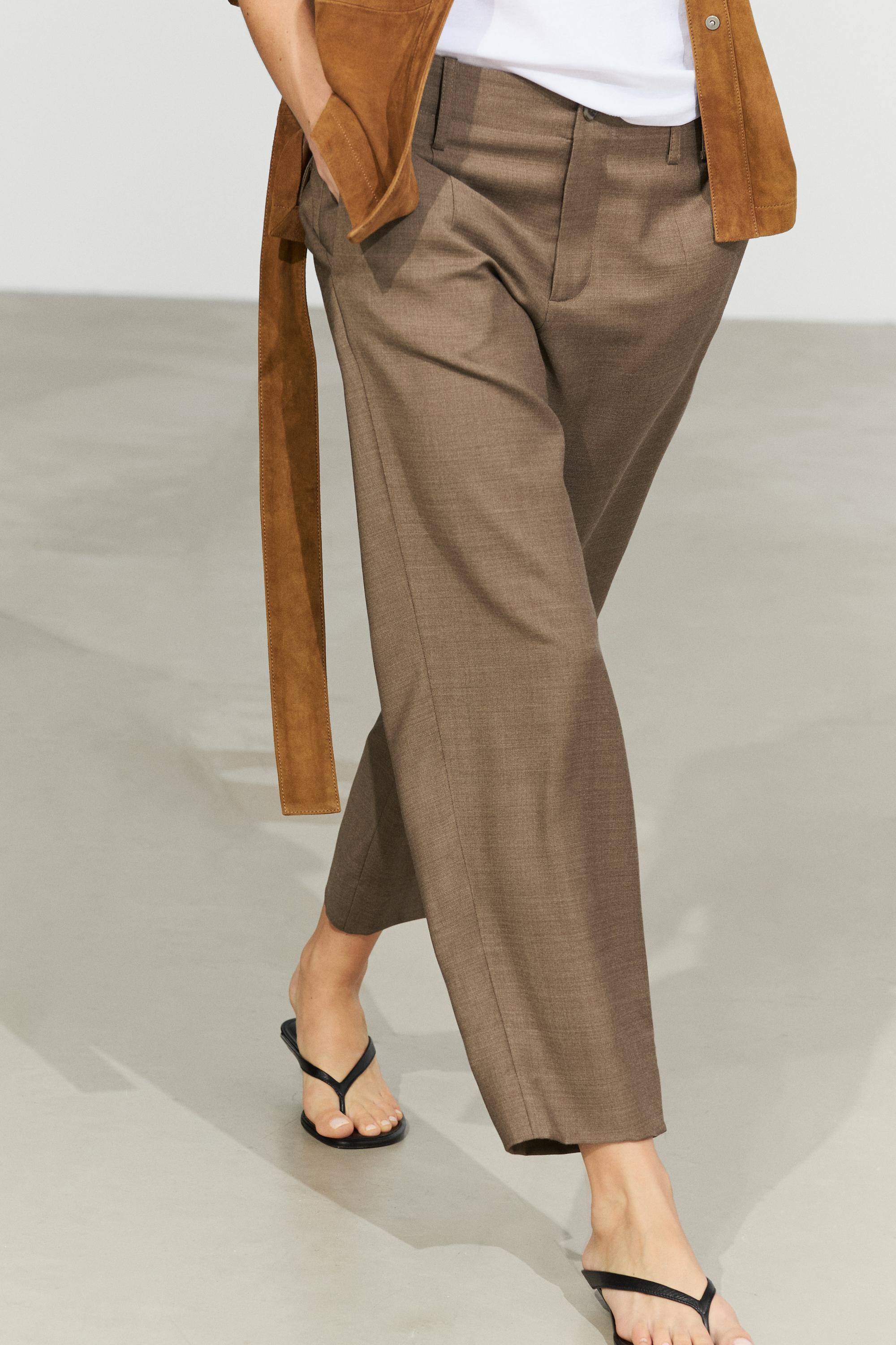 100% Wool Melange Suit Pants