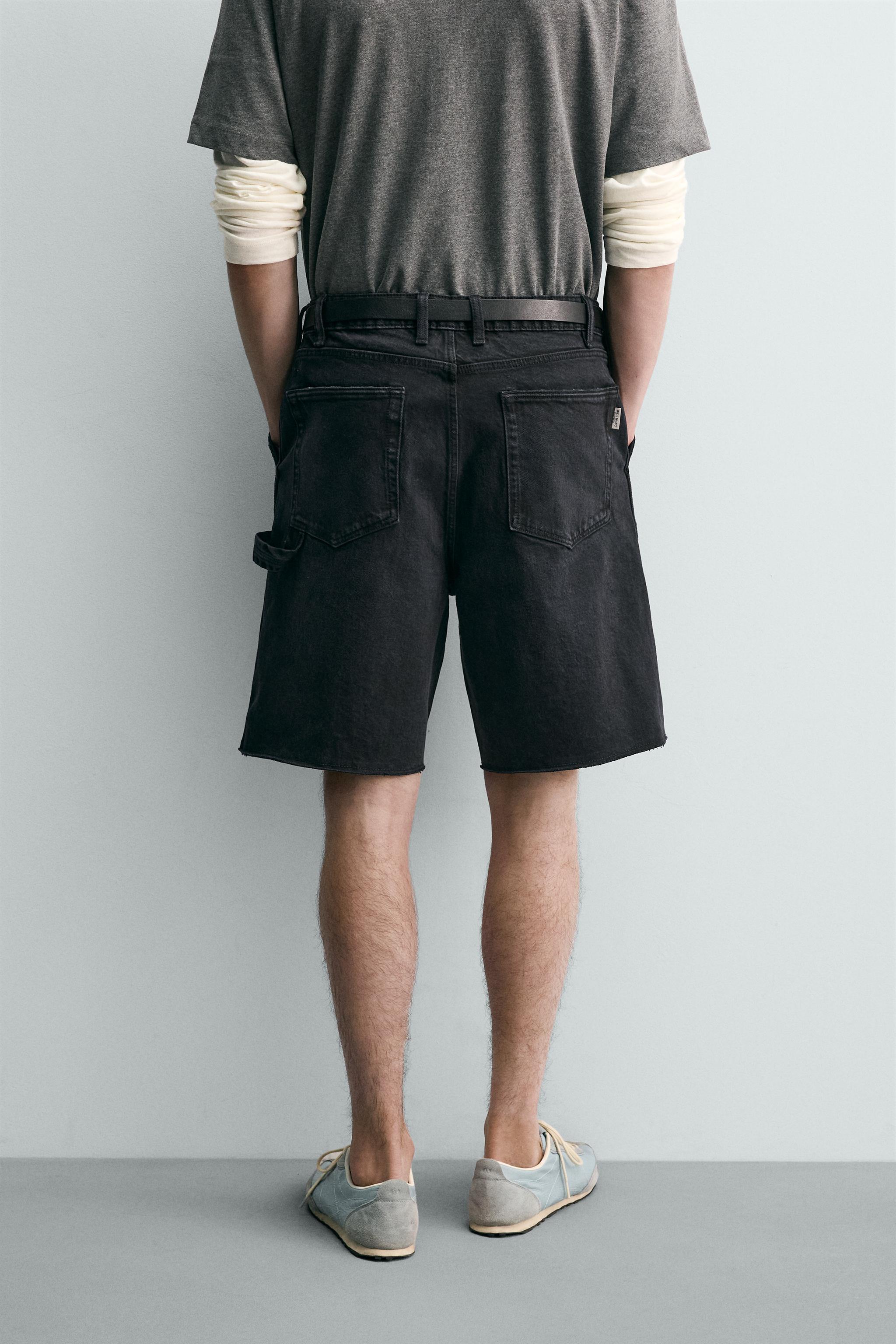 Мужские шорты Zara RELAXED FIT CARPENTER SHORTS — фото 3