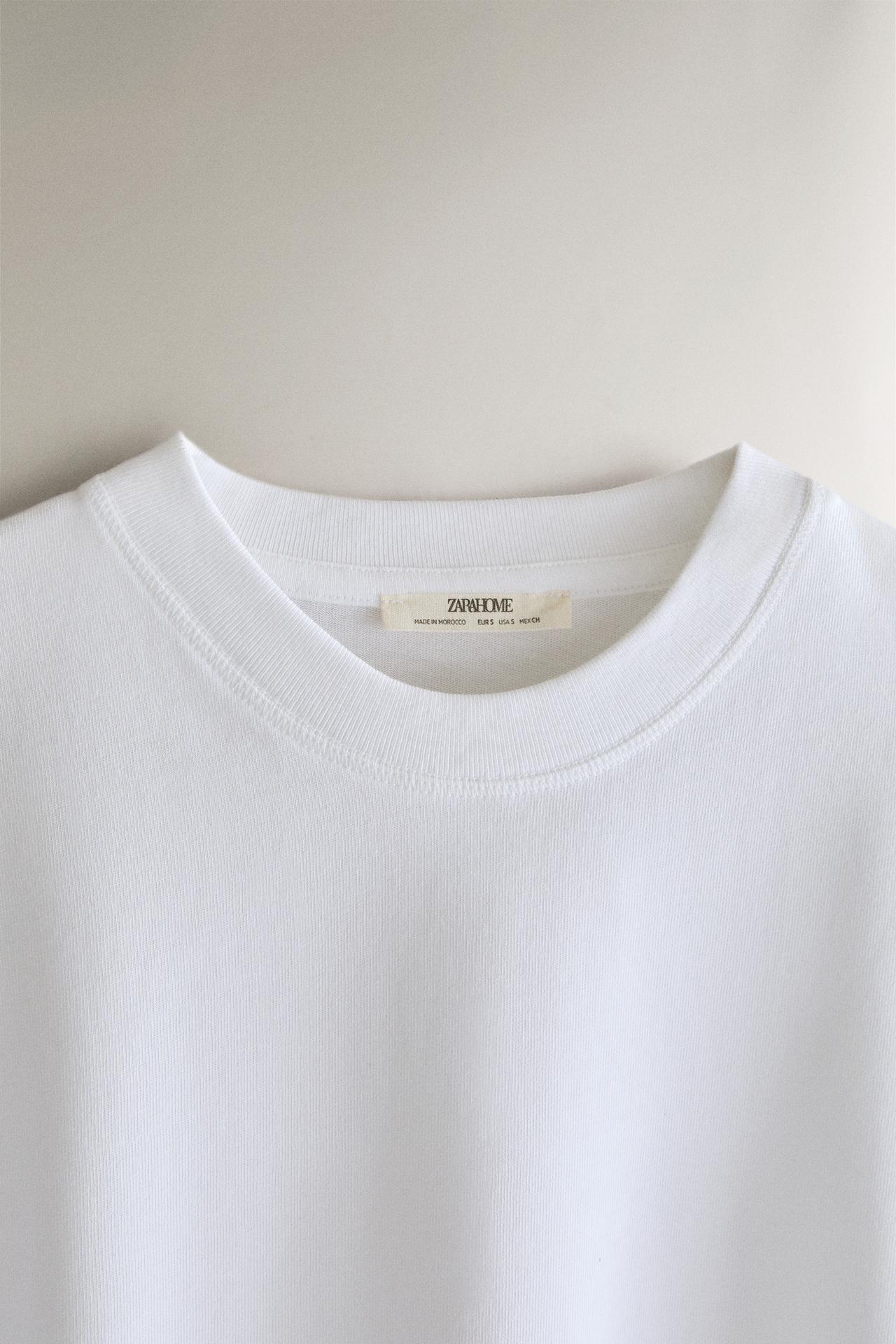LONG SLEEVE COTTON T-SHIRT — White