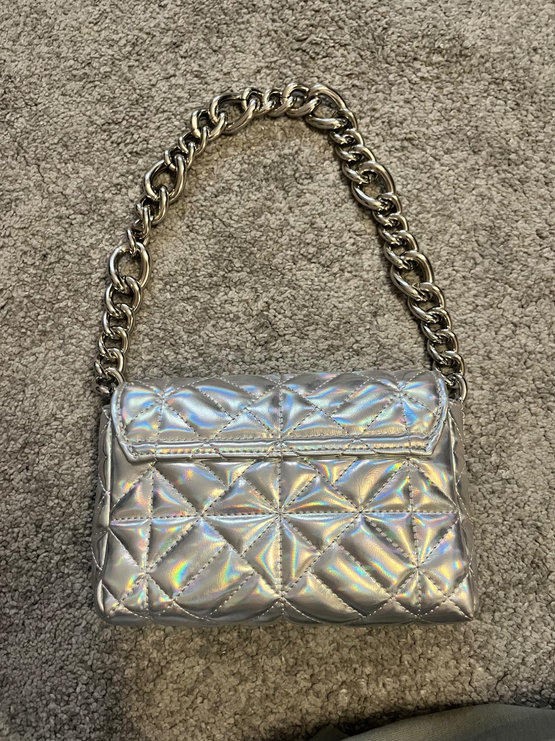 IRIDESCENT QUILTED SHOULDER BAG - Image 2
