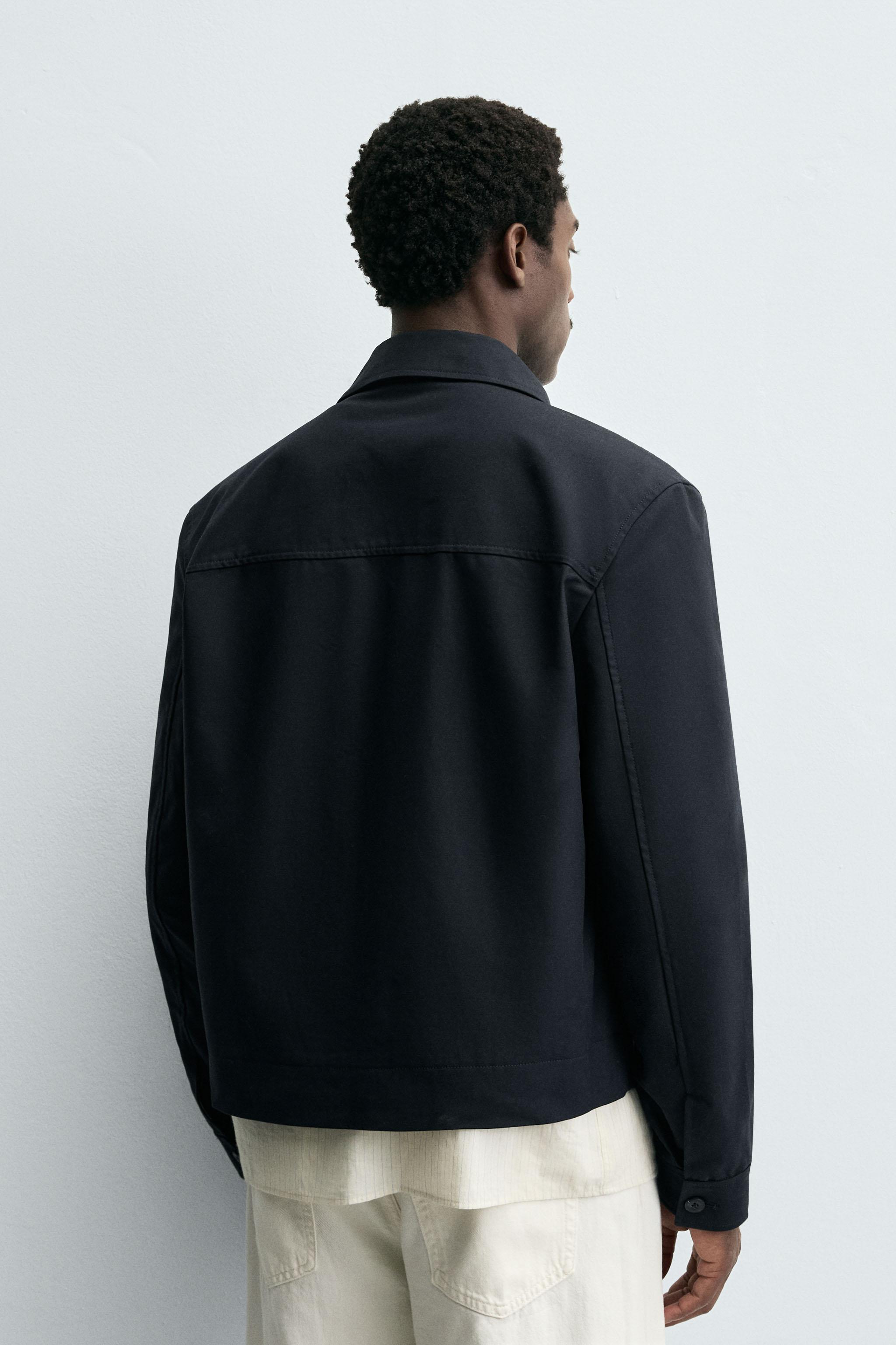 ZARA クロップドジャケット ネイビー ZARA ネイビー テーラードジャケット クロップド丈 ショート