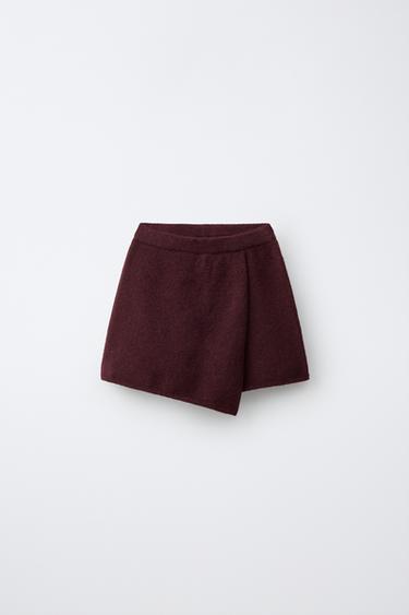 FALDA BERMUDA PUNTO CRUZADA - Vino de Zara - Imagen 0