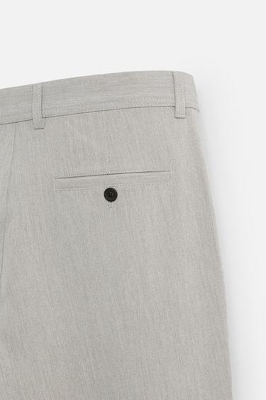 TEXTURED COMFORT TROUSERS - Beige marl by Zara - Image 8